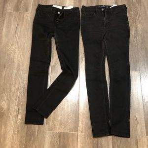 Hollister jeans 2 pair black size 1S